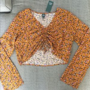 Wild Fable Mustard Crop Top (NEVER WORN)